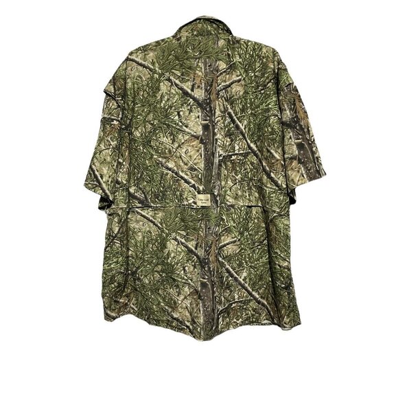 Cedar Creek Camo Men's Hunting Shirt Button Down Camouflage Green Size 3XL - Picture 3 of 5